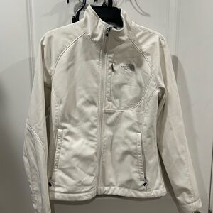 The North Face Women’s Cream Full‑Zip Softshell Jacket